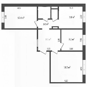 Продается 3-комн. квартира, 62 м²