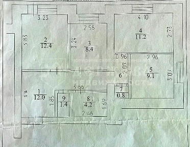 Продается 3-комн. квартира, 62 м²
