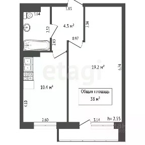 Продается 1-комн. квартира, 38 м²