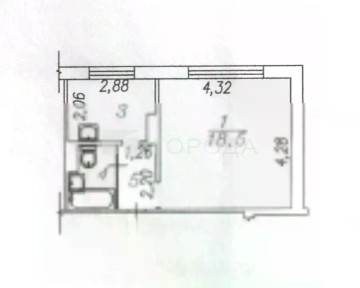 Продается 1-комн. квартира, 30,2 м²