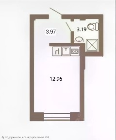Продается студия, 20,3 м²
