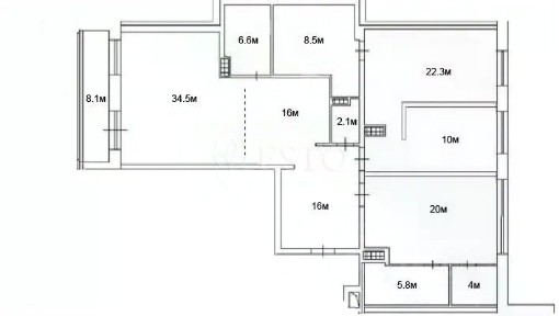 Сдается 3-комн. квартира, 153 м²