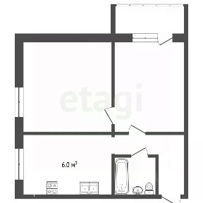Продается 2-комн. квартира, 39,5 м²