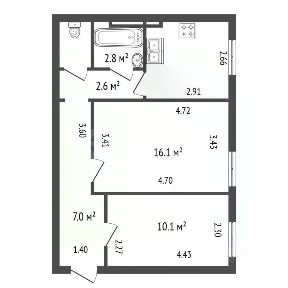 Продается 3-комн. квартира, 99,8 м²