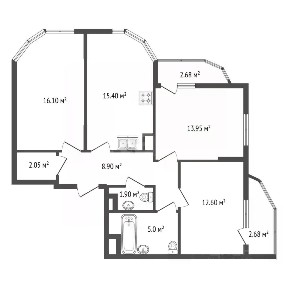 Продается 3-комн. квартира, 78,6 м²