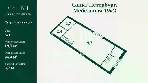 Санкт-Петербург, р-н Приморский, № 65, Мебельная ул., 19К2