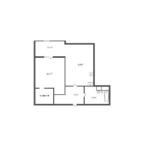 Продаются 1-комн. апартаменты, 52,1 м²