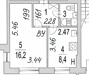 Продается 1-комн. квартира, 31,5 м²