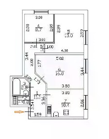 Продается 3-комн. квартира, 62,8 м²
