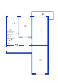 Продается 3-комн. квартира, 71,3 м²