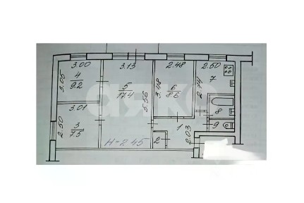 Продается 4-комн. квартира, 58,6 м²