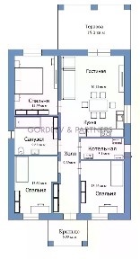 Продается 1-этажный дом, 107 м²