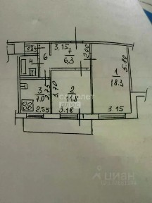 Продается 2-комн. квартира, 50 м²