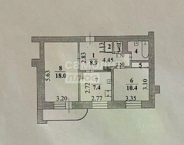 Продается 2-комн. квартира, 50,7 м²