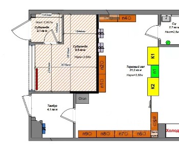 Сдается торговая площадь, 11,7 м²