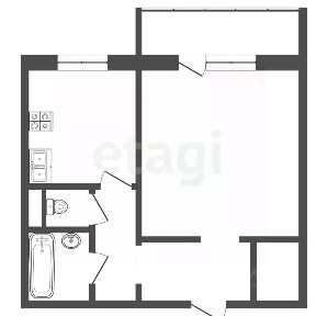Продается 1-комн. квартира, 40,5 м²