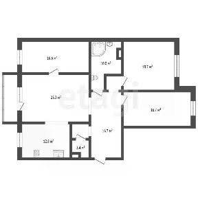 Продается 4-комн. квартира, 124,5 м²