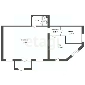 Продается торговая площадь, 88,7 м²