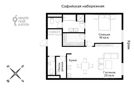 Сдается 2-комн. квартира, 75 м²