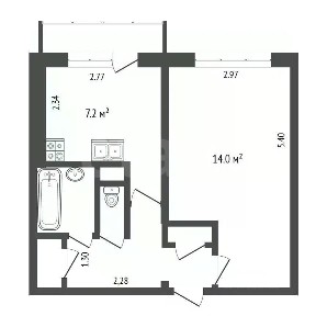 Продается 1-комн. квартира, 30,4 м²