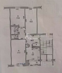 Продается 3-комн. квартира, 68,3 м²