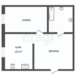 Продается 1-комн. квартира, 42,7 м²