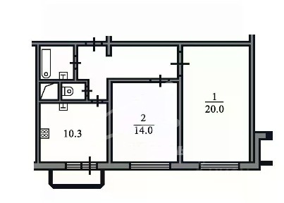 Продается 2-комн. квартира, 57,9 м²