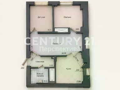 Продается 2-комн. квартира, 57,3 м²