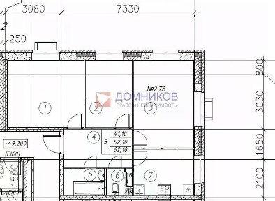 Продается 3-комн. квартира, 62,1 м²