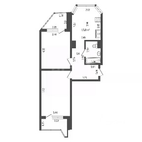 Продается 2-комн. квартира, 60 м²