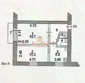 Продается 2-комн. квартира, 40,8 м²