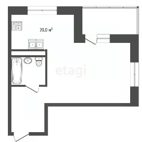 Продается 1-комн. квартира, 34 м²