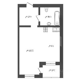 Продается студия, 32,5 м²
