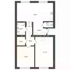 Продается 2-комн. квартира, 91,9 м²