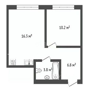 Продается 1-комн. квартира, 37,1 м²