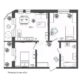 Продается 2-комн. квартира, 84,5 м²
