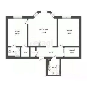 Продается 2-комн. квартира, 95 м²