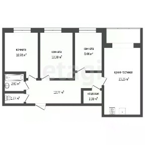 Продается 3-комн. квартира, 72,5 м²