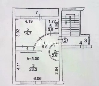 Продается 1-комн. квартира, 51,2 м²