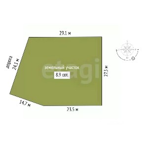 Продается участок, 8,93 сот.