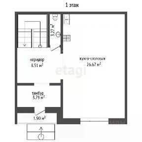Продается 3-этажный таунхаус, 120 м²