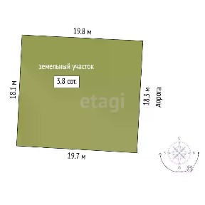 Продается 2-этажный дом, 20 м²