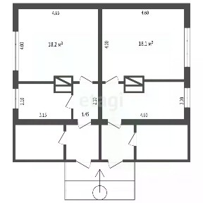 Продается 50% часть дома, 72,5 м²