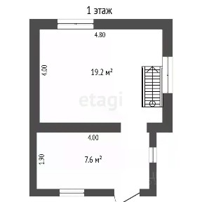 Продается 2-этажный дом, 56 м²