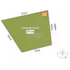 Продается участок, 19,73 сот.