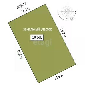 Продается участок, 10 сот.