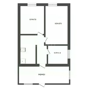 Продается 1-этажный дом, 55,1 м²