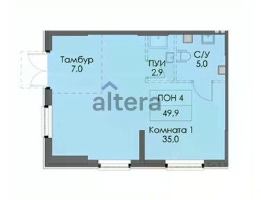 Сдается помещение свободного назначения, 49,9 м²