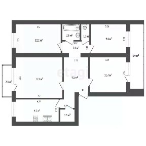 Продается 4-комн. квартира, 77,5 м²