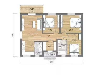 Продается 1-этажный дом, 86 м²